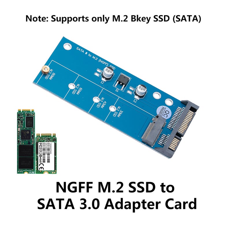 NGFF M.2 SSD To SATA 3.0 Adapter Card Converter Blue