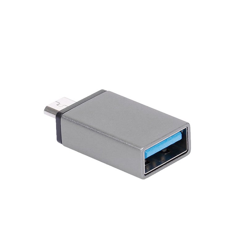 Micro USB Male To USB 3.0 Female Adapter With OTG Cable Adapter Converter Silver - Image 1