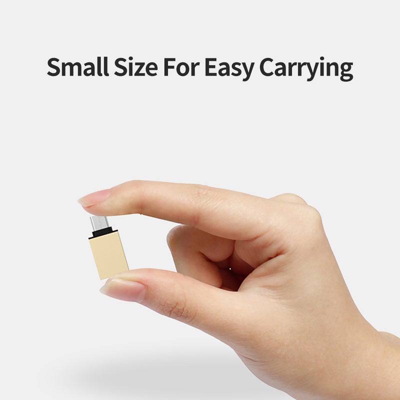 Micro USB Male To USB 3.0 Female Adapter With OTG Cable Adapter Converter Silver - Image 5