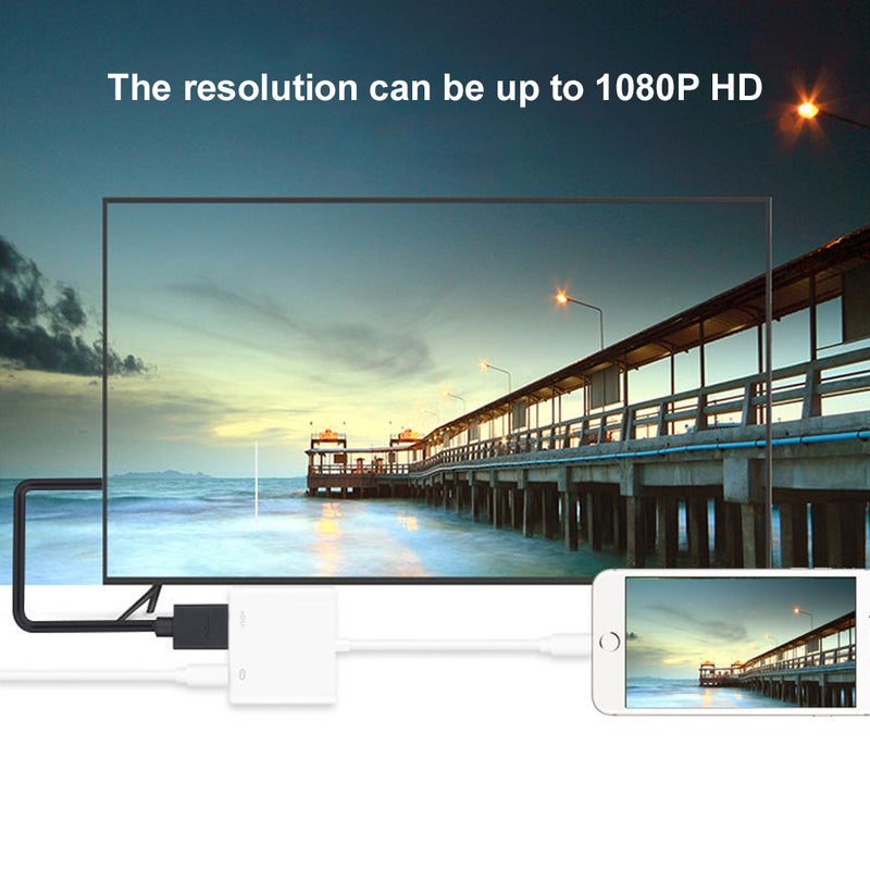 Generic - Lightning To Digital AV HDMI Adapter White - Image 1