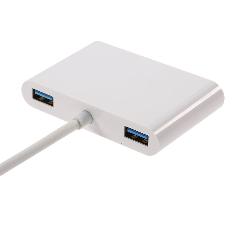 محوّل موزع عالي السرعة بمنفذ USB-C USB 3.1 Type-C أبيض - Image 2