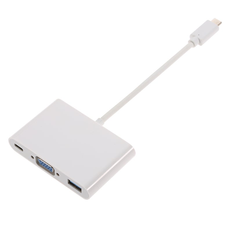 محوّل موزع عالي السرعة بمنفذ USB-C USB 3.1 Type-C أبيض - Image 4