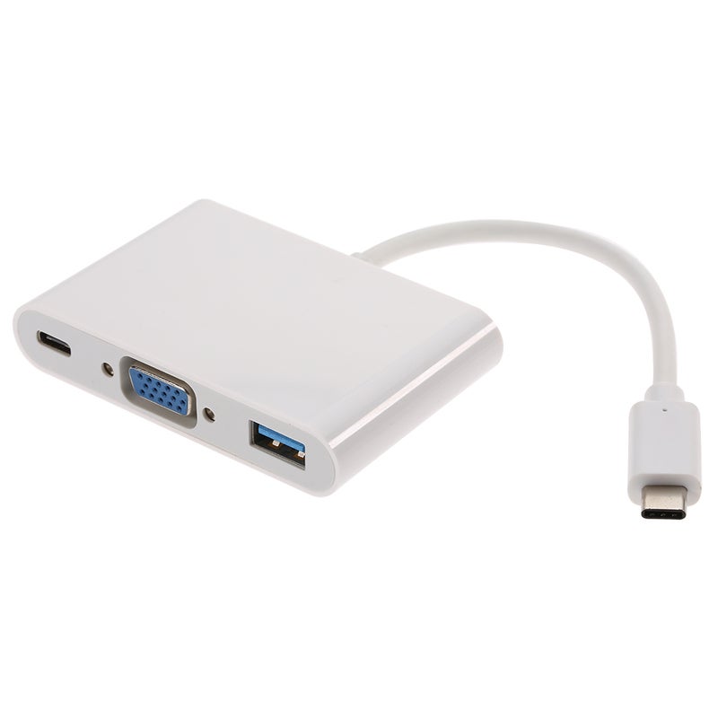 محوّل موزع عالي السرعة بمنفذ USB-C USB 3.1 Type-C أبيض - Image 5
