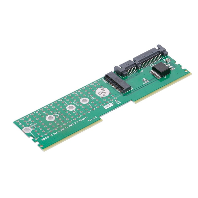 Generic - M.2 NGFF B-Key SSD To SATA Adapter Green - Image 1