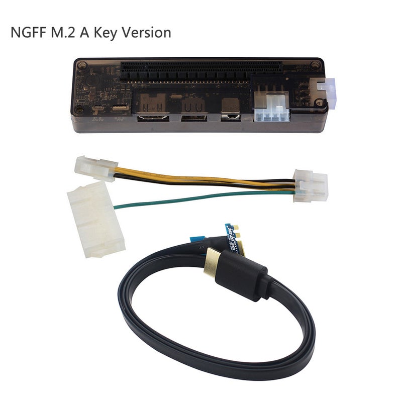 Generic - EXP GDC Laptop External PCIE Graphics Card For NGFF M.2 A Key Black - Image 1