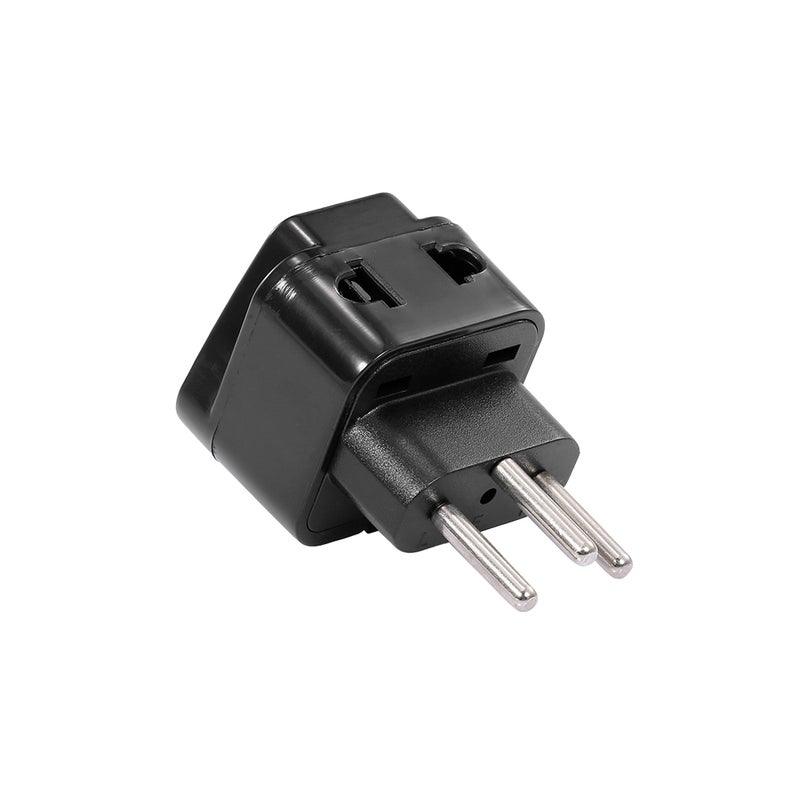 Swiss Embedded Conversion Plug 3-Hole Universal Socket Travel Plug Adapter Black - Image 4