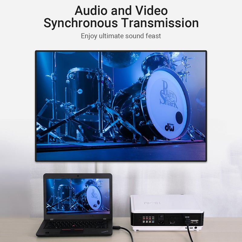 VENTION AAQBH 270 Degree HDMI 2.0 4K And 3D Right Angle Cable Black - Image 4