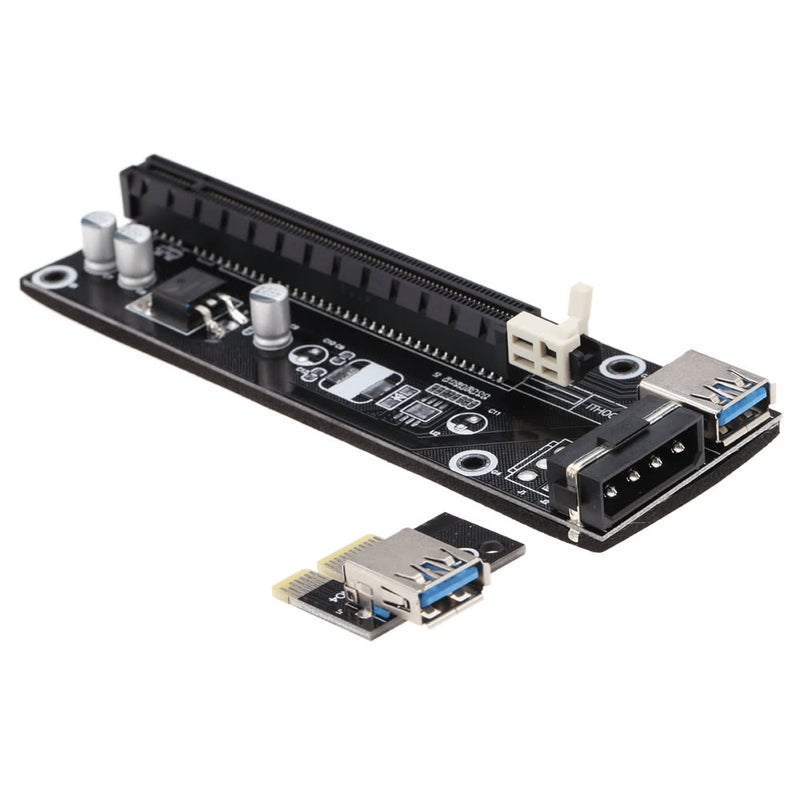 USB 3.0 PCI-E PCI Express Extender Riser Board Card Adapter Multicolour - Image 2