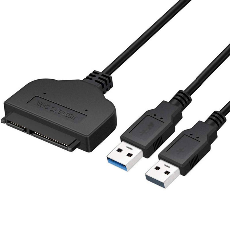 كابل محول لمحرك الأقراص الصلبة ساتا III بمنفذ USB 3.0 أسود - Image 2