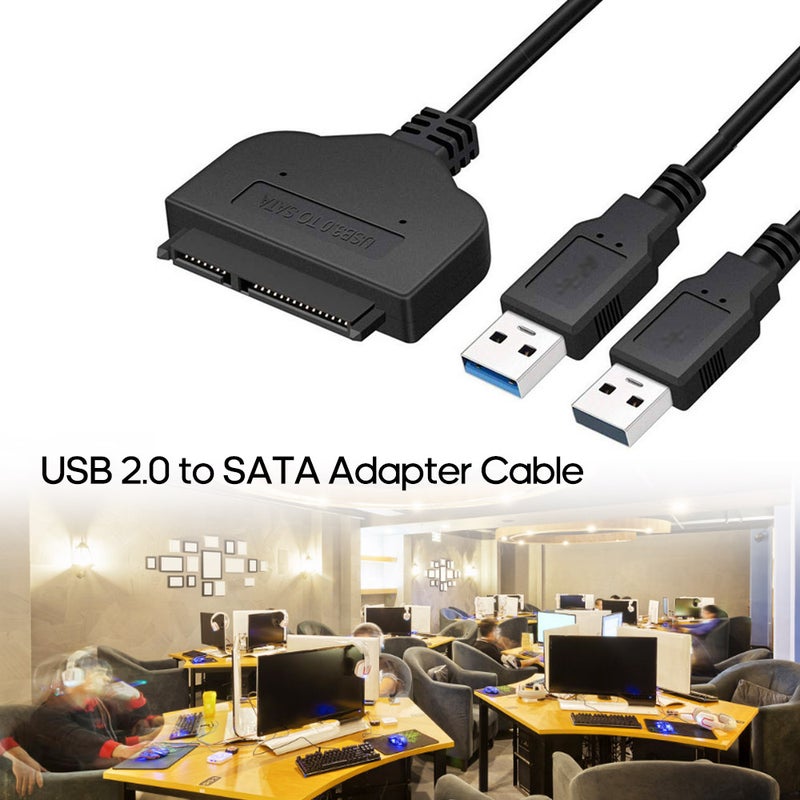 كابل محول لمحرك الأقراص الصلبة ساتا III بمنفذ USB 3.0 أسود - Image 5