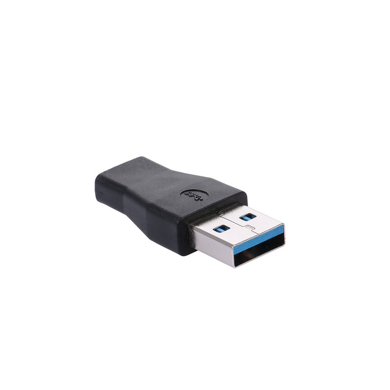 USB 3.0 Male To Type-C Female Adapter Black - Image 1