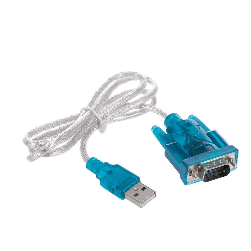 Generic - USB to RS232 Serial Port 9 Pin Serial Port USB Cable Blue/White - Image 1