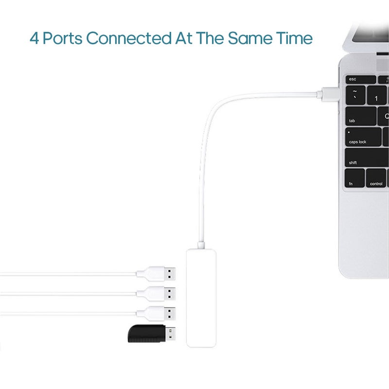 Ultra-Thin Plug And Play High Speed Multiple Port HUB Adaptor Black - Image 4
