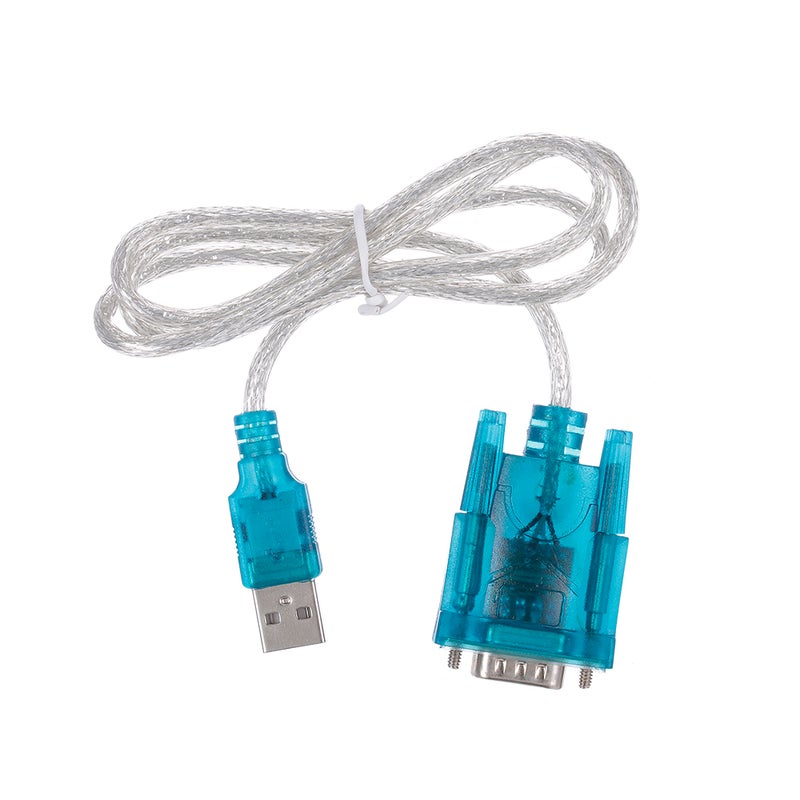 Generic - USB to RS232 Serial Port 9 Pin Serial Port USB Cable Blue/White - Image 1