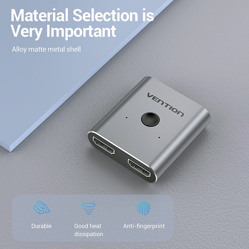 AFUHO HDMI Switch Splitter Grey