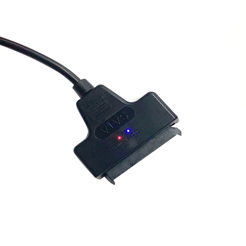 كابل محول من USB 2.0 إلى ساتا و محول اتصال لمحرك الأقراص الصلبة. أسود - Image 2