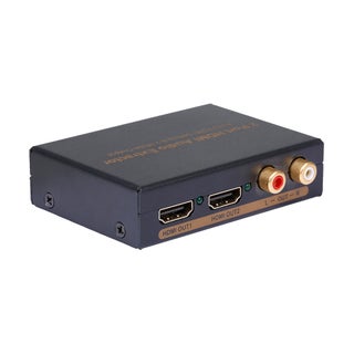 NK-912 2 Port HDMI Splitter Video 2 HDMI Audio Extractor Switcher Output UK Plug Black - v1601703676/N40860894A_1