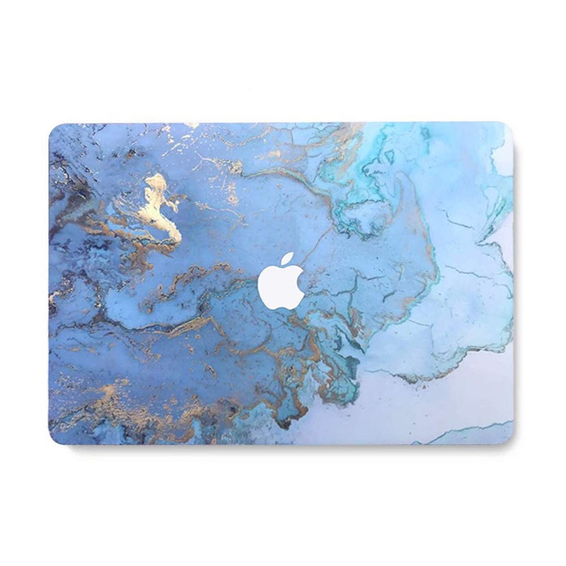 Shell Protective Case For 13.3-Inch Mac Book Air Blue/Brown  - Image 1