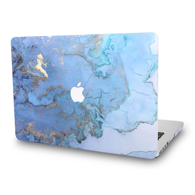 Shell Protective Case For 13.3-Inch Mac Book Air Blue/Brown  - Image 2