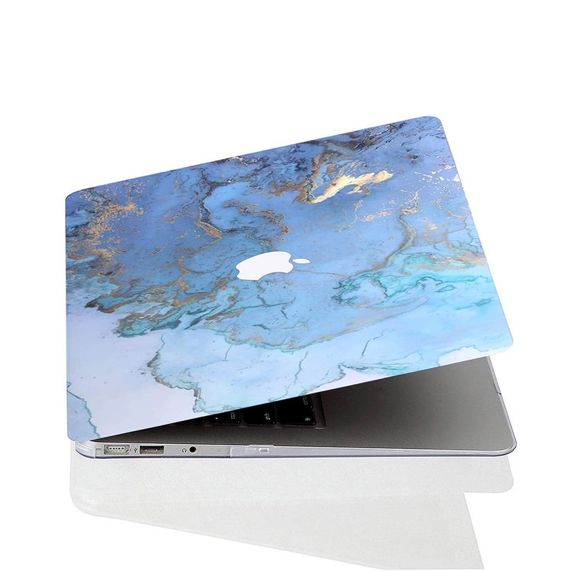 Shell Protective Case For 13.3-Inch Mac Book Air Blue/Brown  - Image 5