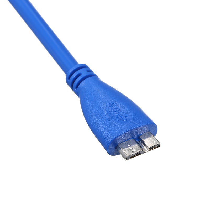 Generic - USB Type A Male To Micro B Cable For External Hard Drive Blue - Image 1