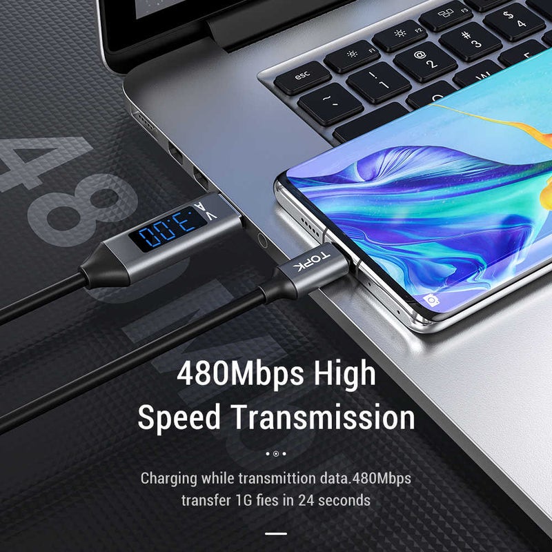 Type-C Data Charging Sync Cable For Samsung Xiaomi LG Black - Image 2