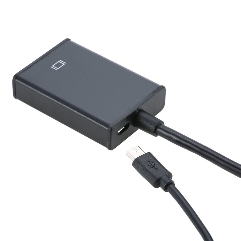 محول من VGA ذكر إلى HD أنثى USB 3.5 أسود - Image 4