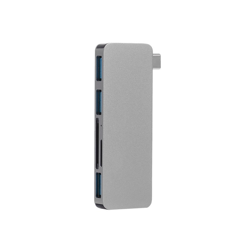 محول 5 في 1 من موزع USB-C إلى USB 3.0 طراز-C رمادي - Image 5