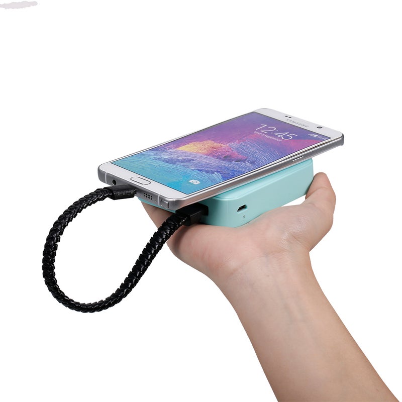 Braiding Bracelet Micro USB Data Cable Black  - Image 2