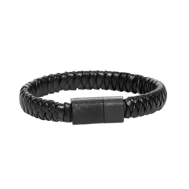Braiding Bracelet Micro USB Data Cable Black  - Image 4