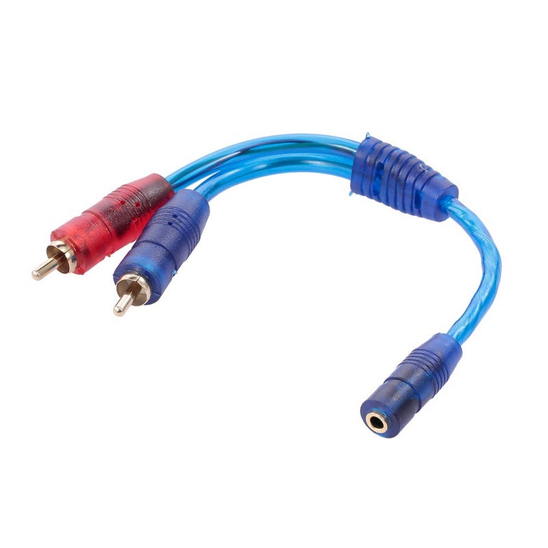 ماركة غير محددة كابل صوت ستيريو من موصل أنثى إلى موصلي RCA ذكر أزرق  - Image 3