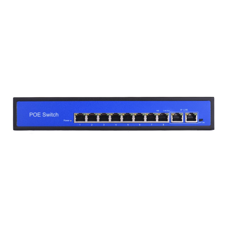 Generic 8 Ethernet Port And 2 Uplink Ethernet Port Switch Power Black  - Image 4