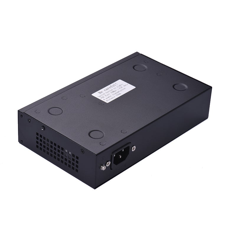 Generic 4 Ethernet Port And 2 Uplink Ethernet Port Switch Power Black  - Image 1