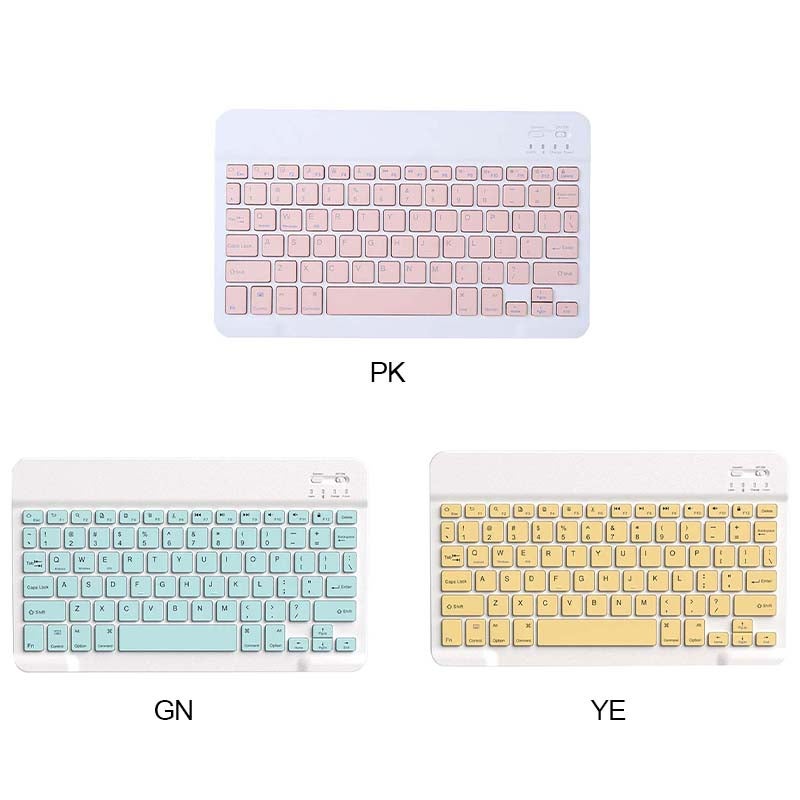Wireless Bluetooth Three System Universal Mobilephone and Tablet Keyboard with Mouse Set - English Green  - Image 3