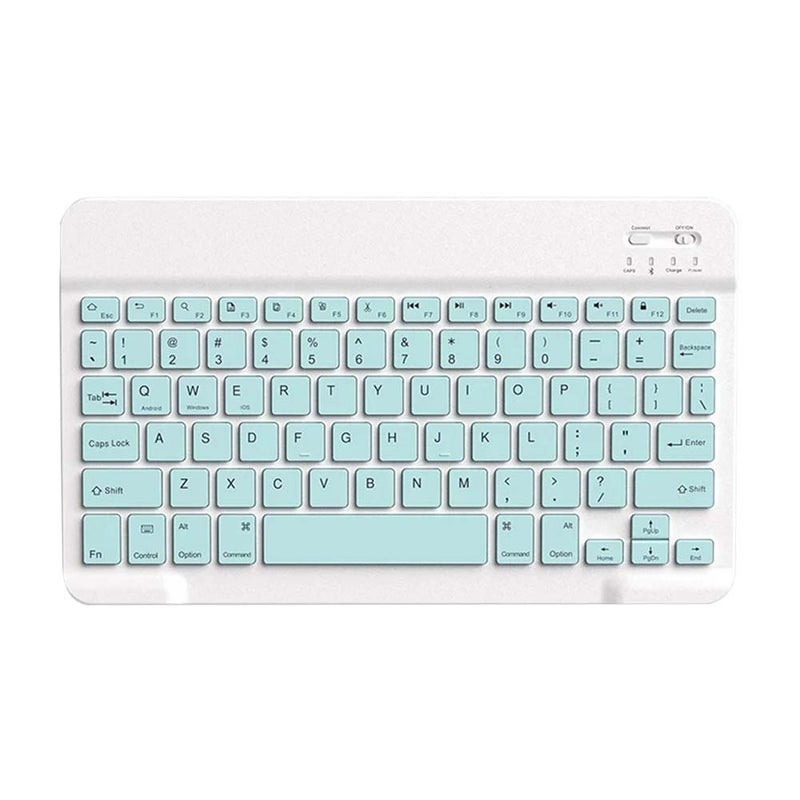 Wireless Bluetooth Three System Universal Mobilephone and Tablet Keyboard with Mouse Set - English Green  - Image 1