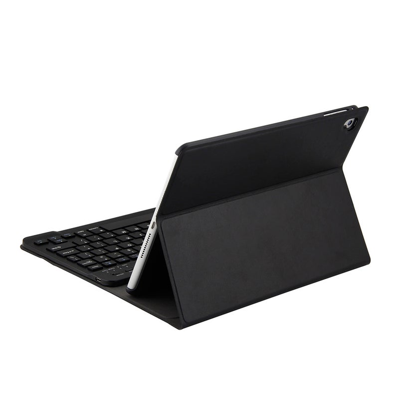 Bluetooth 3.0 Wireless Tablet Protective Keyboard with Case Stand - English Black - Image 1