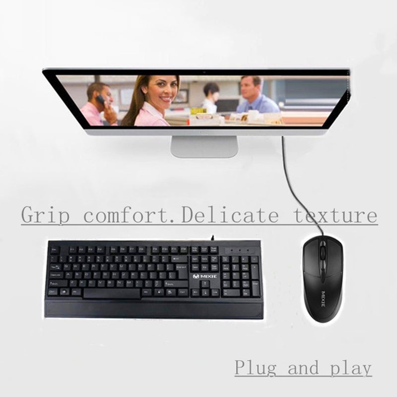 Generic LC2-LU Portable Wired Mouse Black  - Image 3