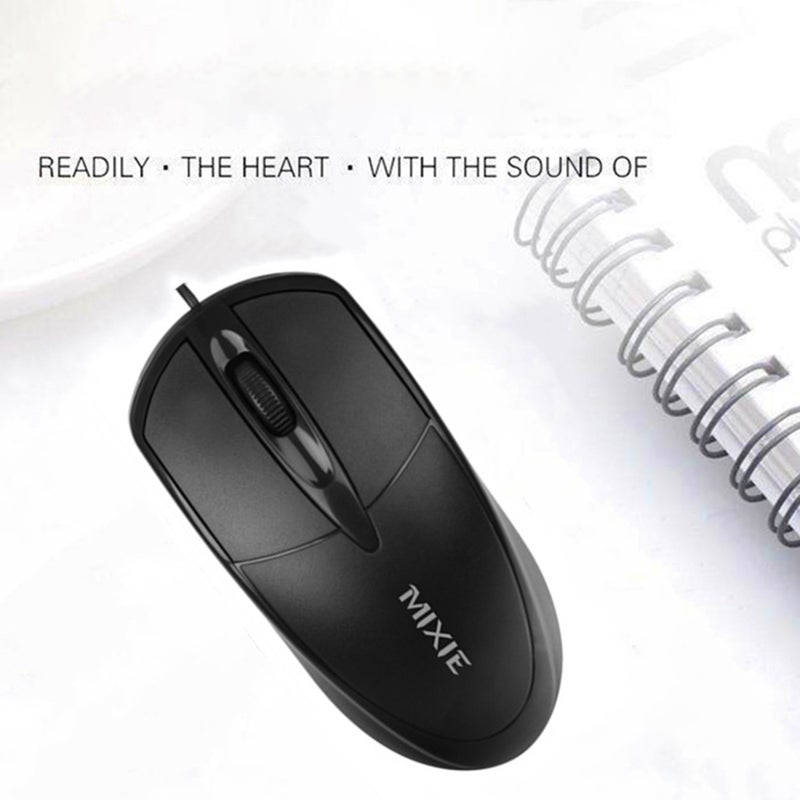 Generic - LC2-LU Portable Wired Mouse Black - Image 1
