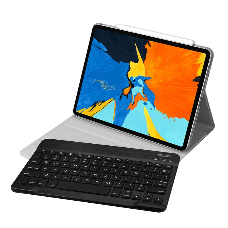 Wireless Bluetooth Keyboard With Case Cover For 2018 iPad Pro 11 - English Black - Image 1
