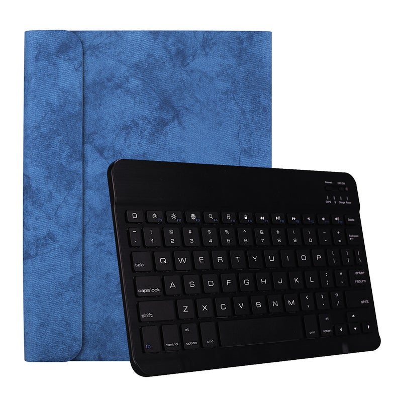 Wireless Bluetooth Keyboard With Case Cover For 2018 iPad Pro 11 - English Black/Blue - Image 1