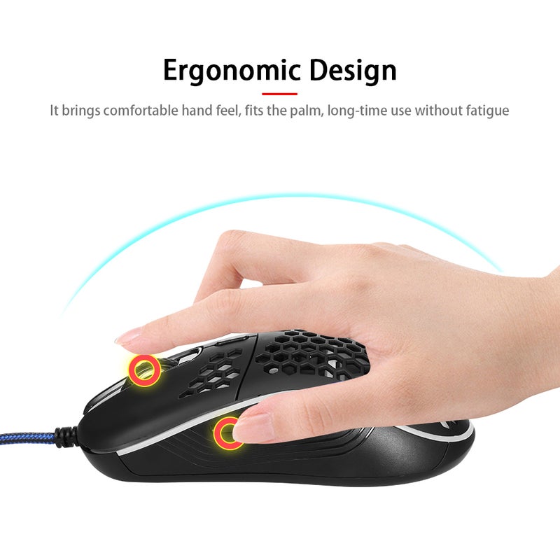 991-LU USB Wired Gaming Mouse Black - Image 2