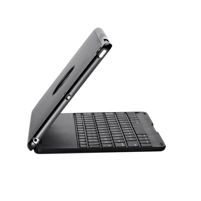 Generic - F19B Wireless Bluetooth Keyboard With Flip Cover Case For iPad Air 1 2 5 6 Pro 9.7 - English Black - Image 1