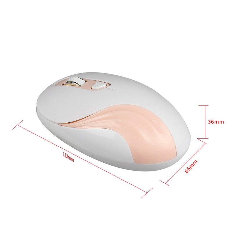 YWYT - 27-LU Wireless Optical Mouse Pink - Image 1