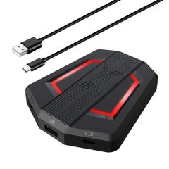 P6 Keyboard and Mouse Adapter Portable Mice Converter for N-Switch PS4 PS3 XBox One 360 - English Black