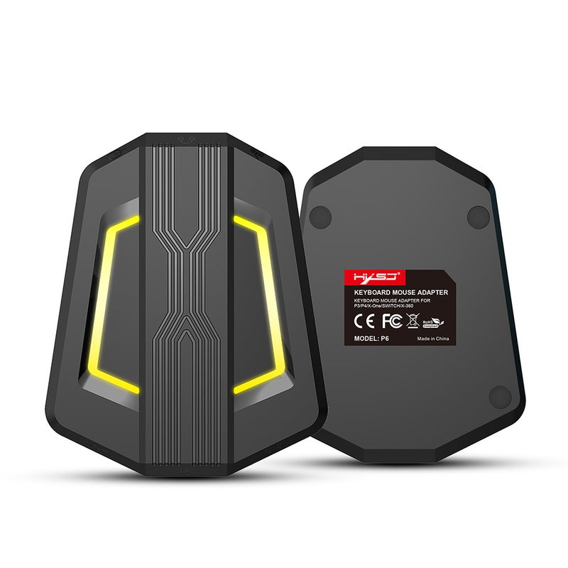 HXSJ - P6 Keyboard and Mouse Adapter Portable Mice Converter for N-Switch PS4 PS3 XBox One 360 - English Black - Image 1