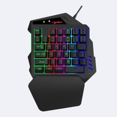 V500 Streaming Ribbon One-Handed Keyboard With USB Converter Black