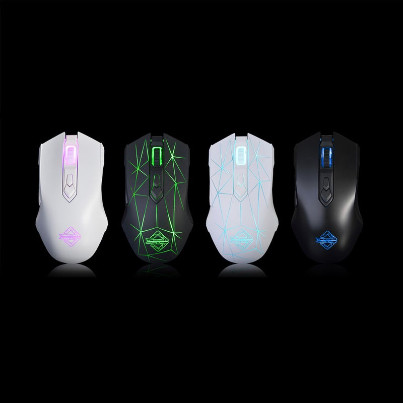 Ajazz - 52-LU Wired Professional E-sport Gaming Mouse Multicolour - Image 1