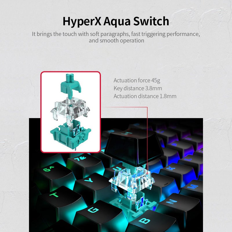 HyperX Alloy Origins Core RGB Backlight Wired Mechanical Gaming Keyboard - English