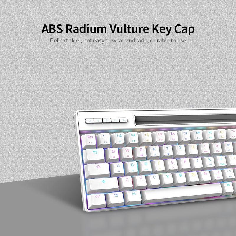 Magic-Refiner MK16 RGB Backlight Wired Bluetooth Dual Mode Mechanical Gaming Keyboard - English  - Image 5