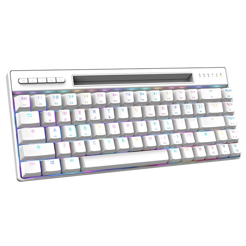 Magic-Refiner MK16 RGB Backlight Wired Bluetooth Dual Mode Mechanical Gaming Keyboard - English  - Image 1